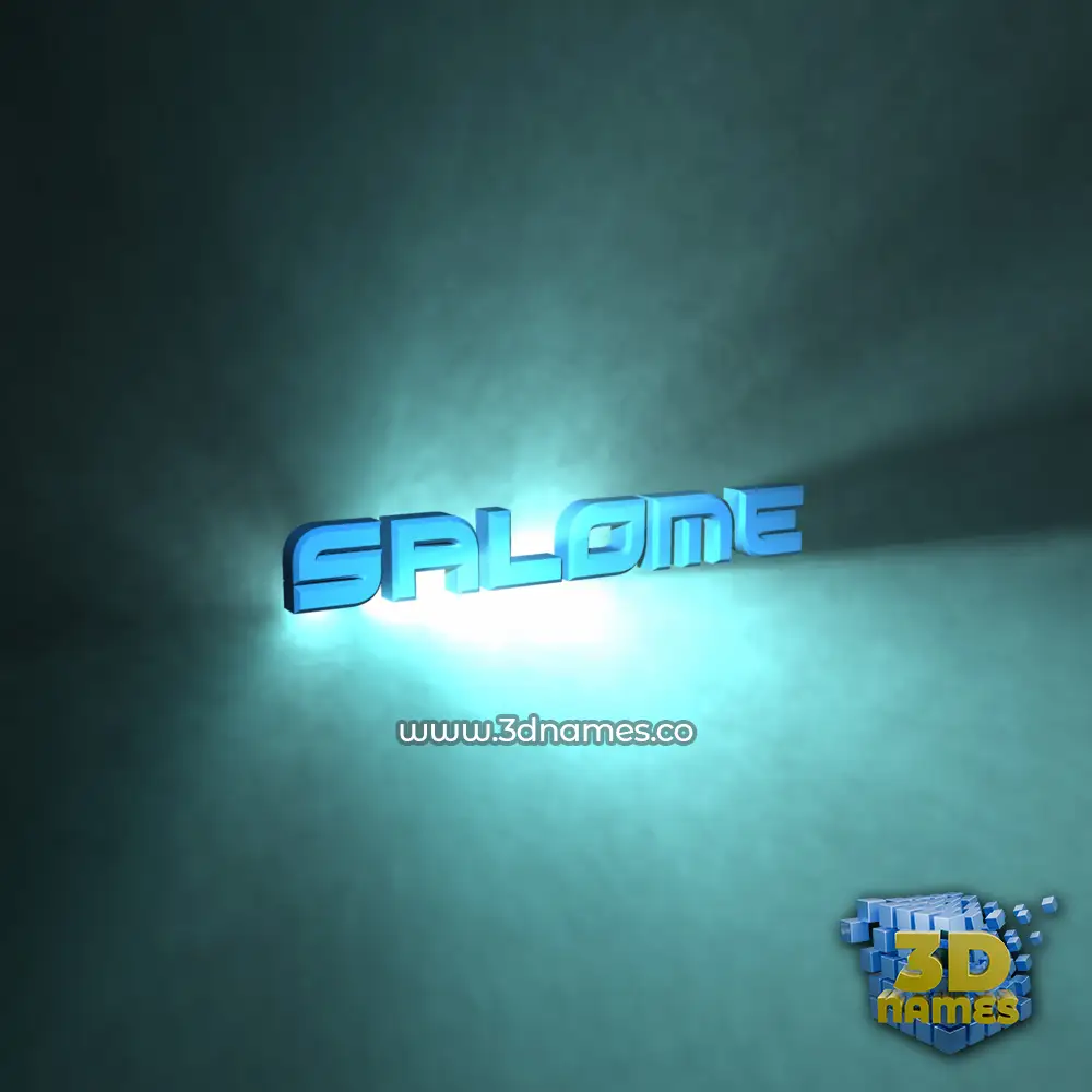 salome in Light Shine style - 3D name wallpaper