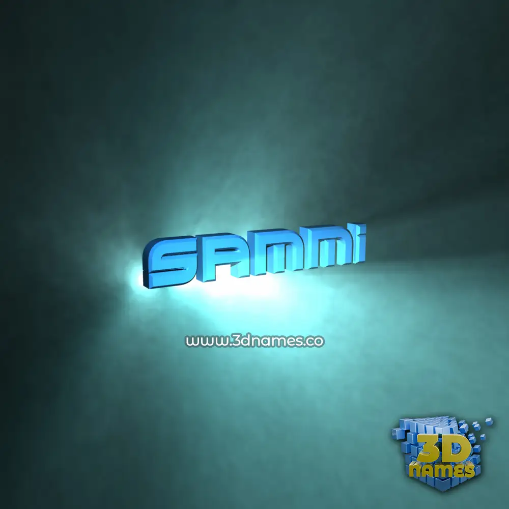 sammi in Light Shine style - 3D name wallpaper