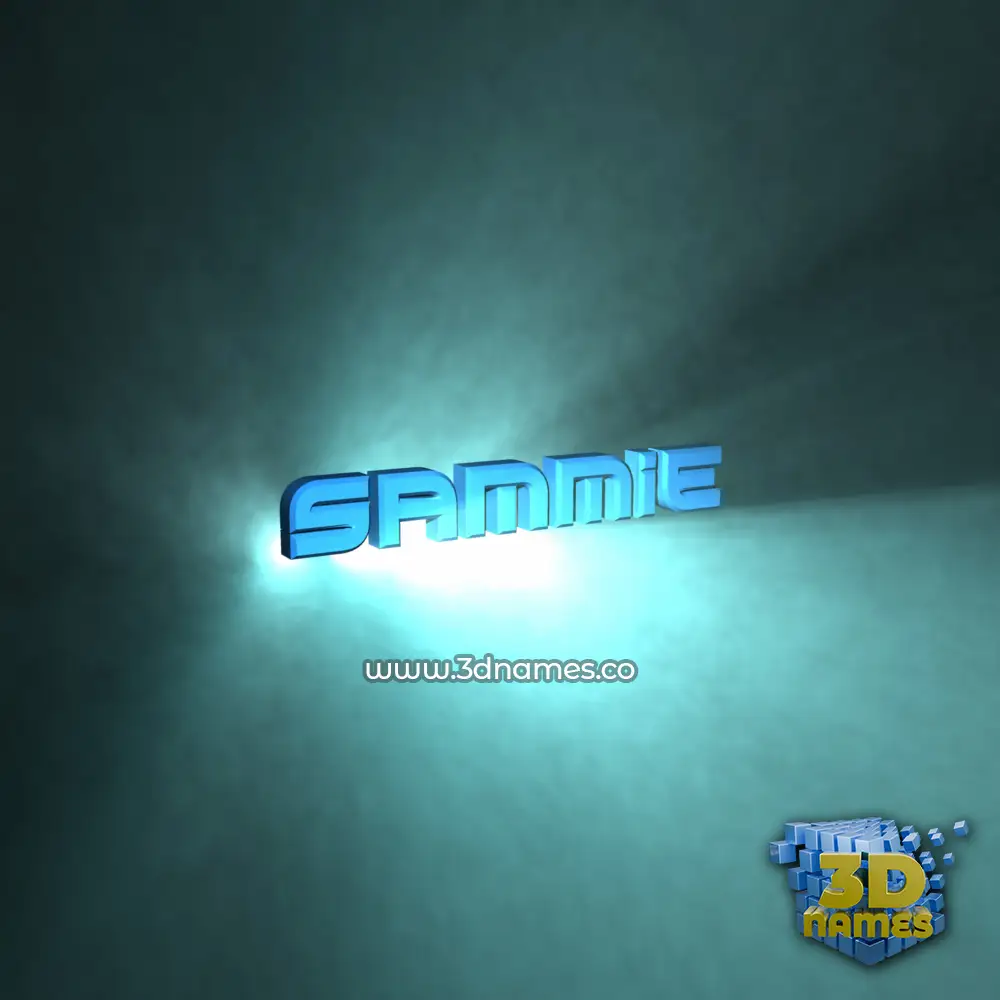 sammie in Light Shine style - 3D name wallpaper