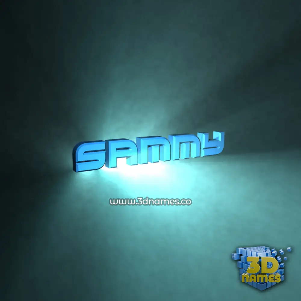 sammy in Light Shine style - 3D name wallpaper