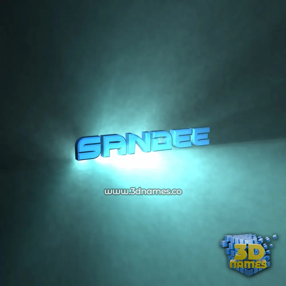 sandee in Light Shine style - 3D name wallpaper
