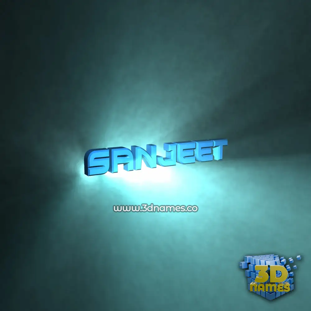 sanjeet in Light Shine style - 3D name wallpaper