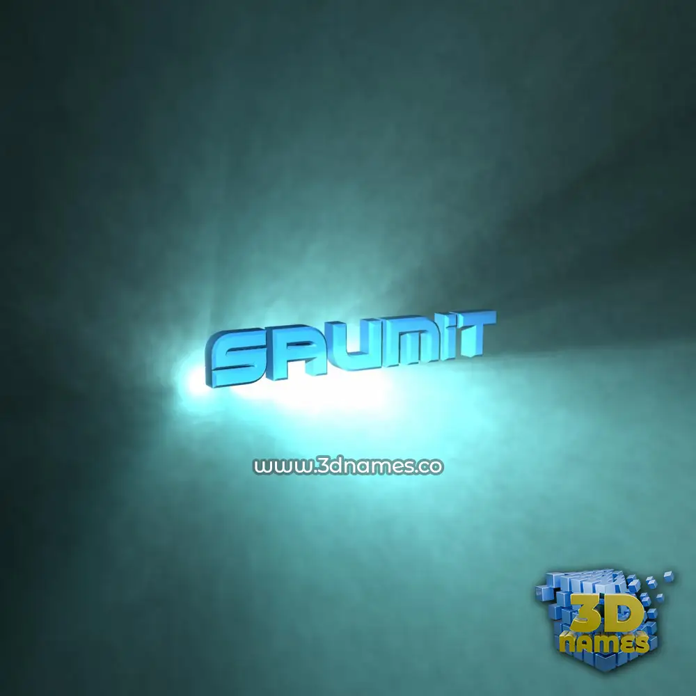 saumit in Light Shine style - 3D name wallpaper