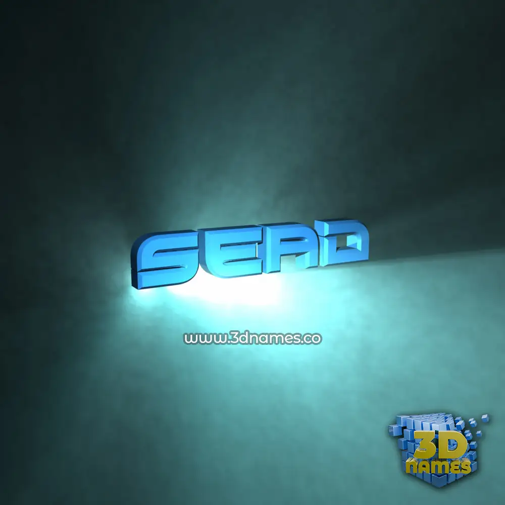sead in Light Shine style - 3D name wallpaper