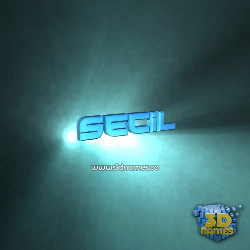 secil in Light Shine style - 3D name wallpaper