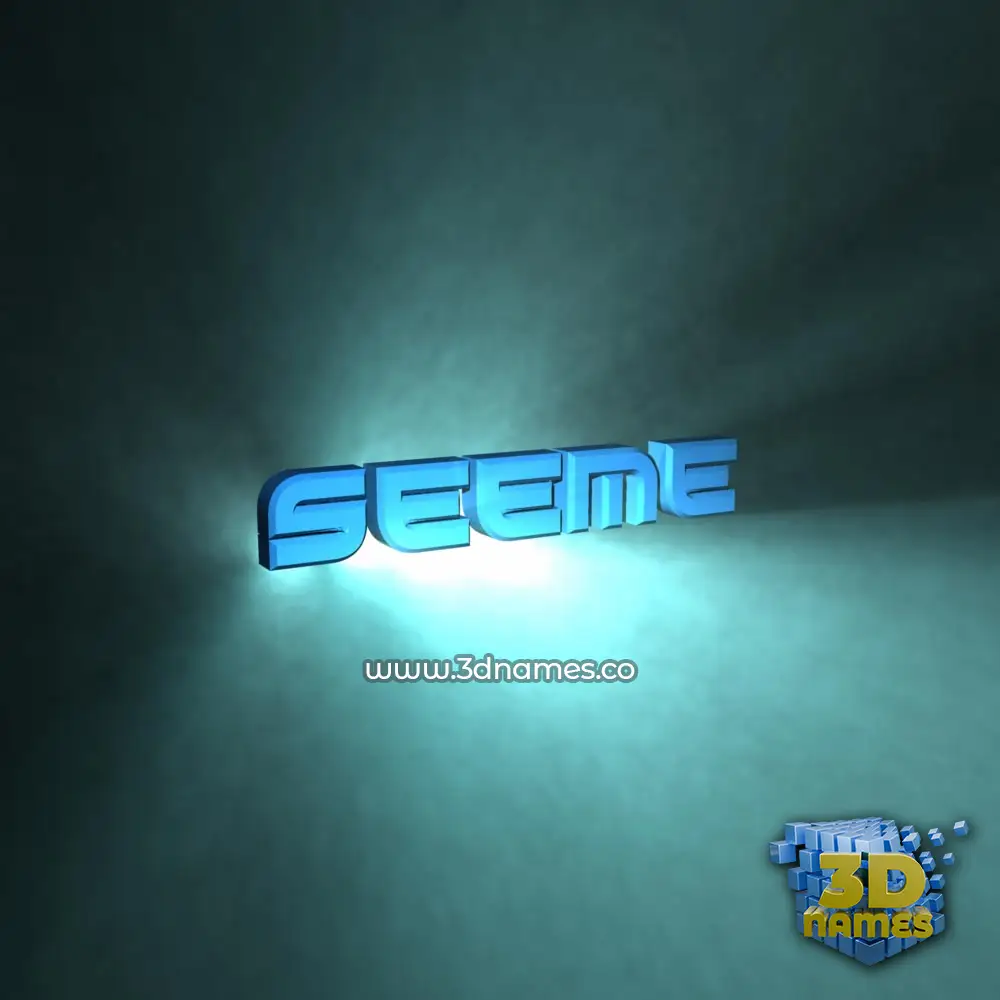 seeme in Light Shine style - 3D name wallpaper