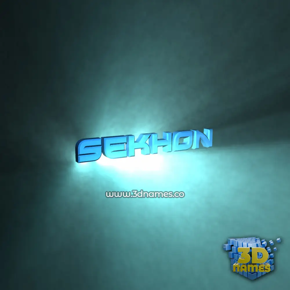 sekhon in Light Shine style - 3D name wallpaper