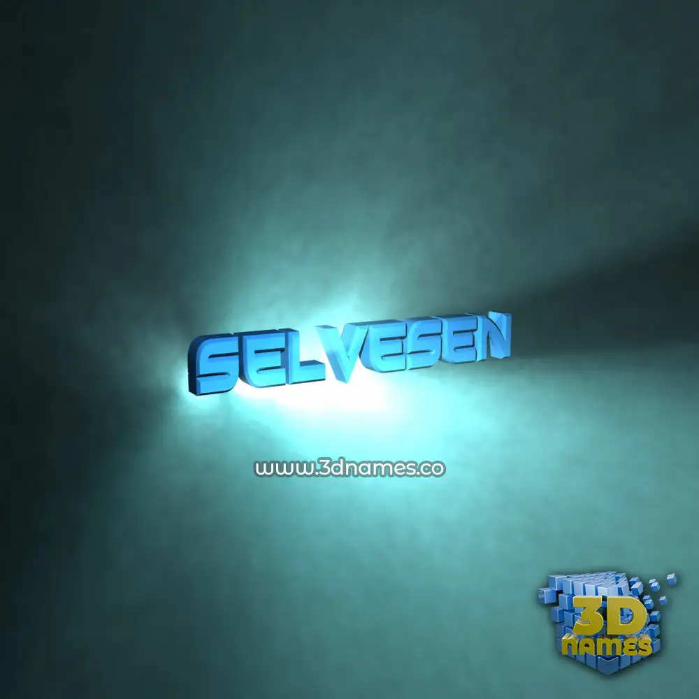 selvesen in Light Shine style - 3D name wallpaper