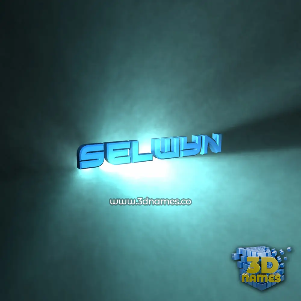 selwyn in Light Shine style - 3D name wallpaper