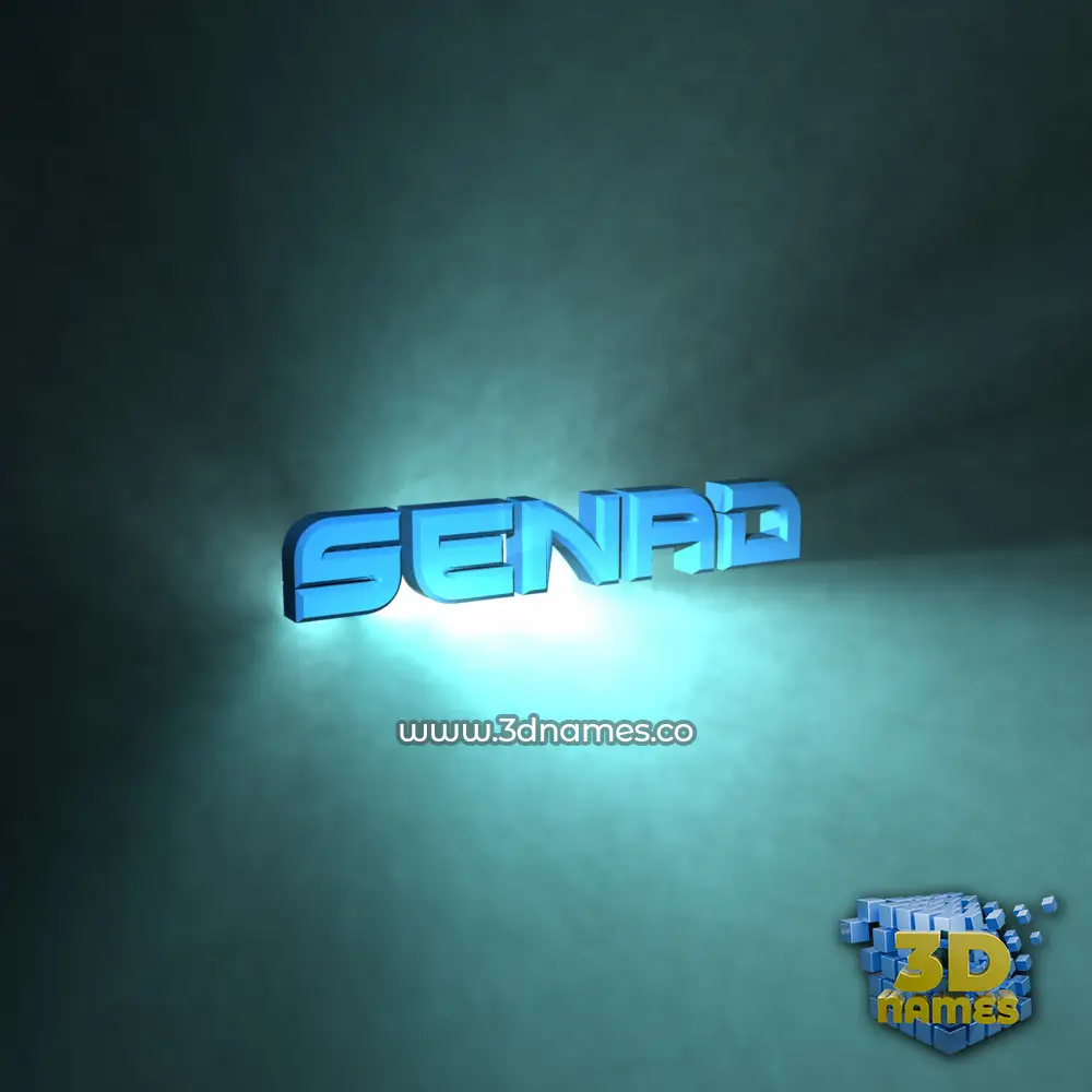 senad in Light Shine style - 3D name wallpaper