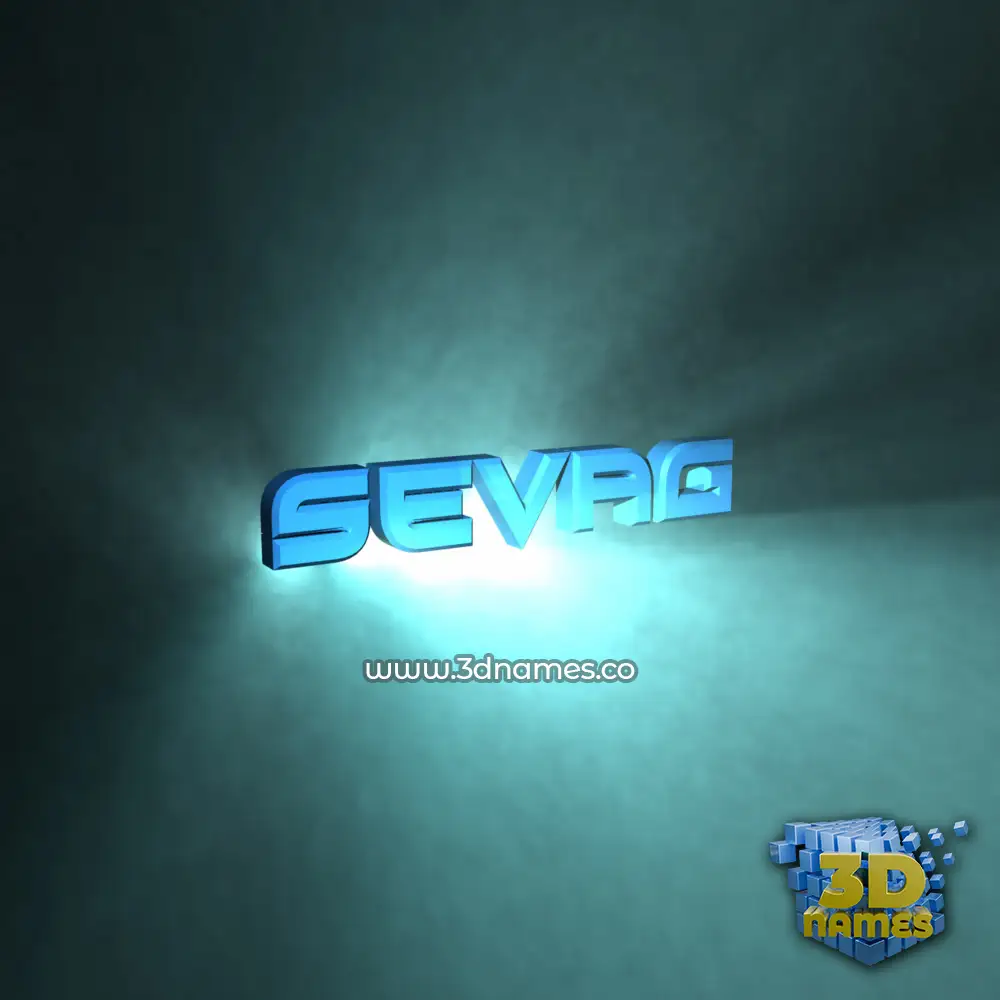 sevag in Light Shine style - 3D name wallpaper