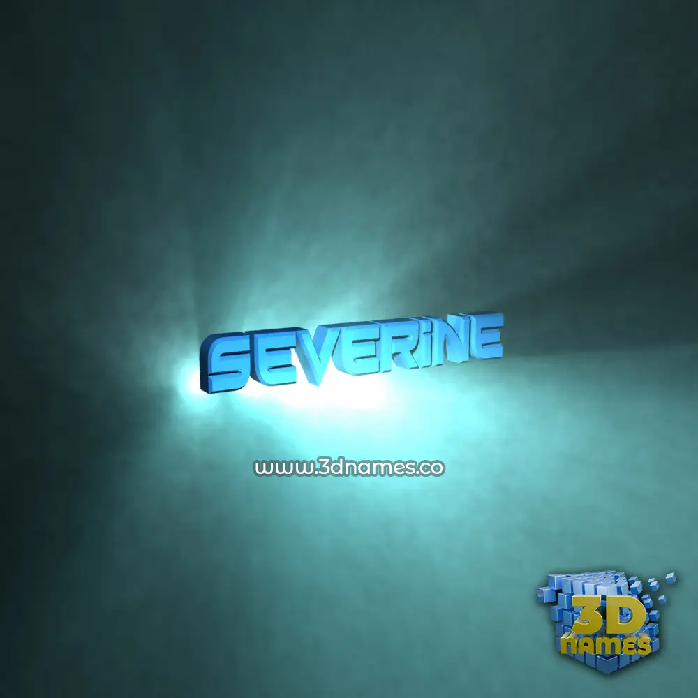 severine in Light Shine style - 3D name wallpaper