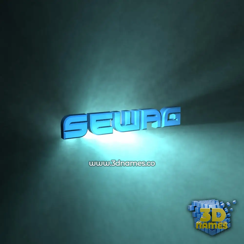 sewag in Light Shine style - 3D name wallpaper