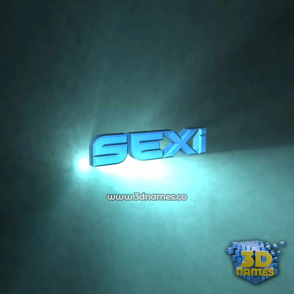sexi in Light Shine style - 3D name wallpaper