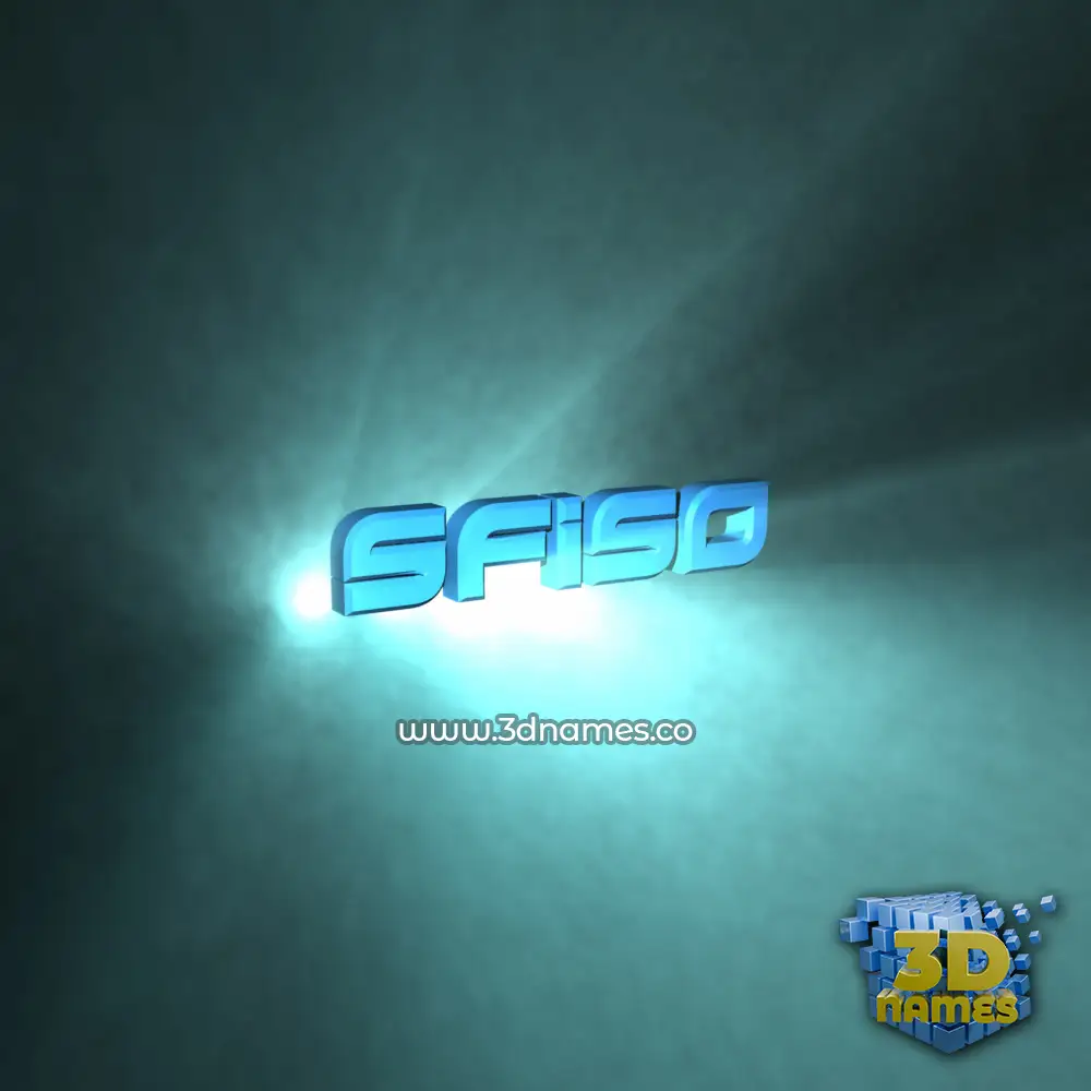 sfiso in Light Shine style - 3D name wallpaper