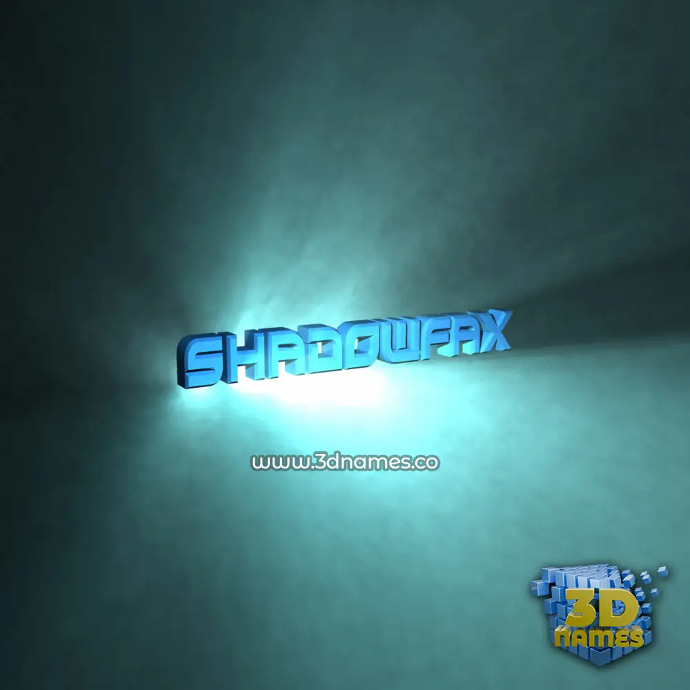 shadowfax in Light Shine style - 3D name wallpaper
