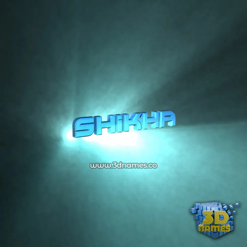 shikha in Light Shine style - 3D name wallpaper
