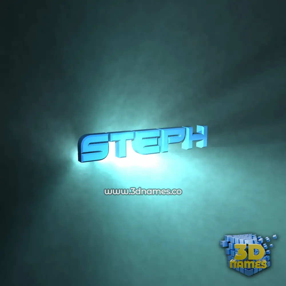 steph in Light Shine style - 3D name wallpaper