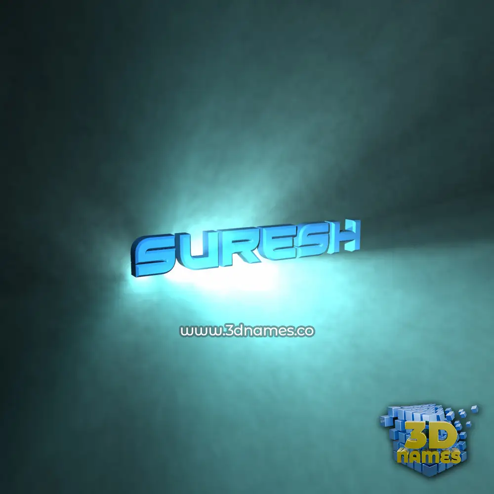 suresh in Light Shine style - 3D name wallpaper