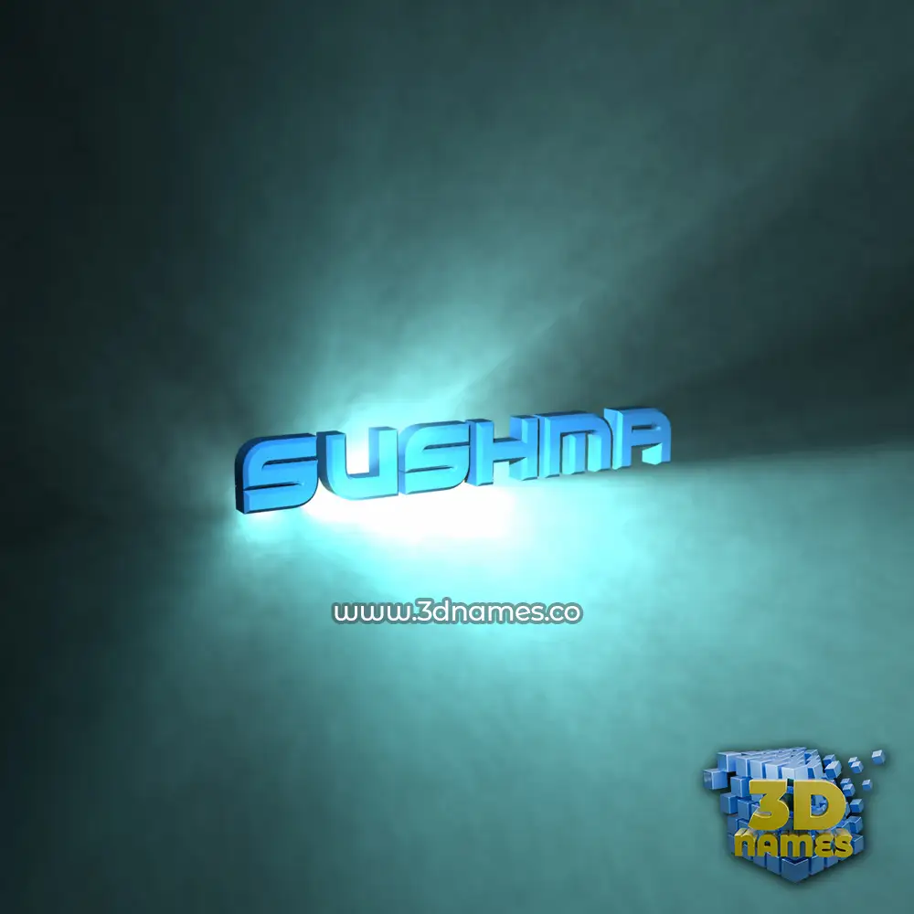 sushma in Light Shine style - 3D name wallpaper