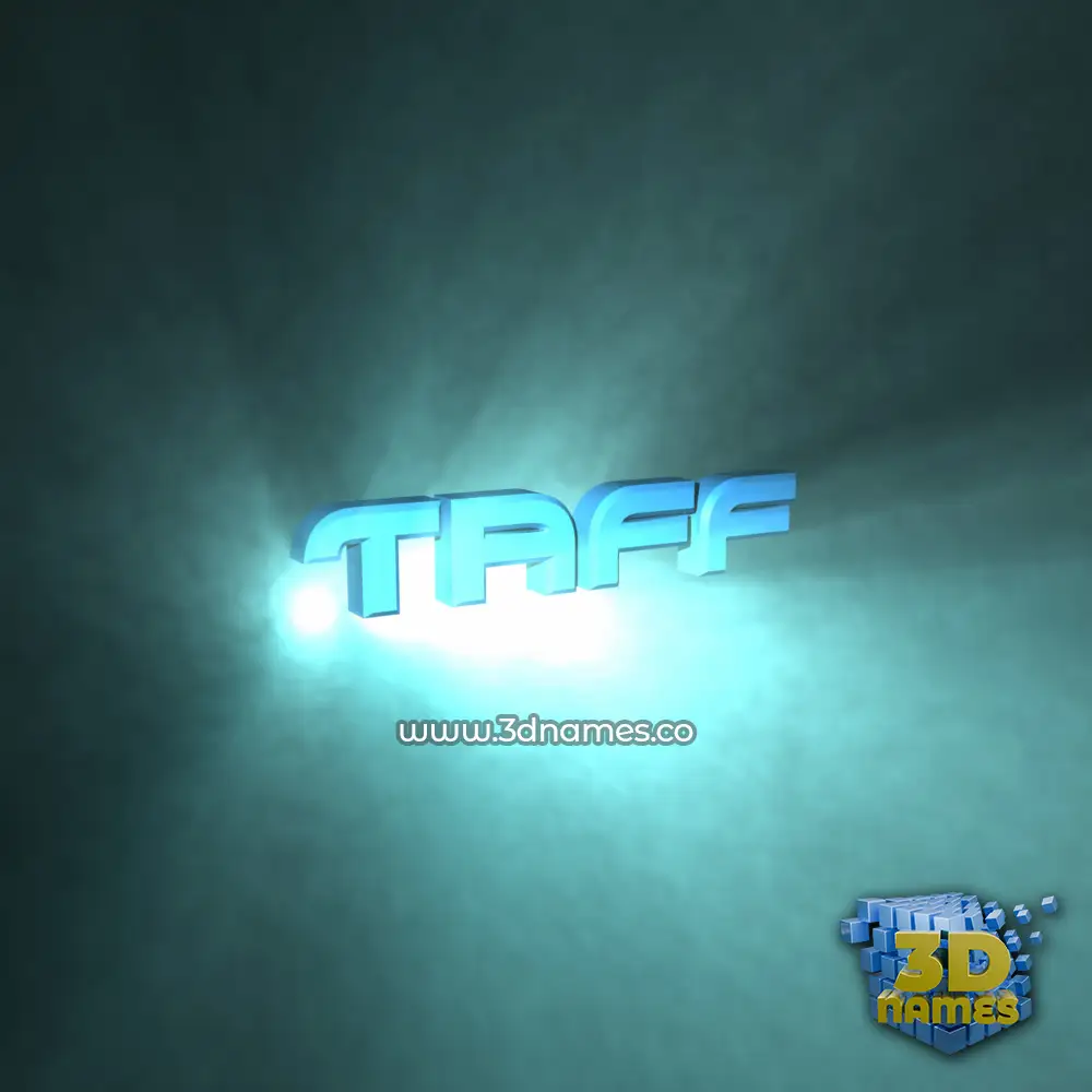 taff in Light Shine style - 3D name wallpaper