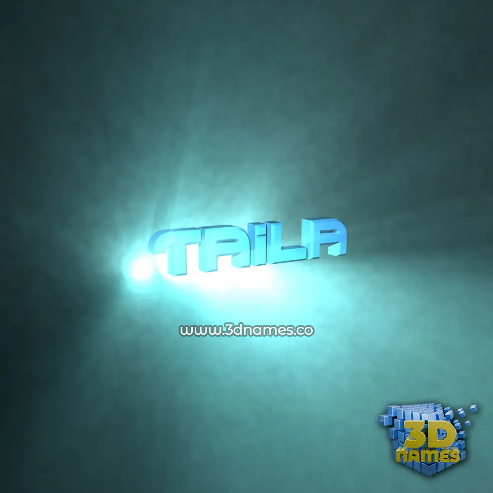 taila in Light Shine style - 3D name wallpaper