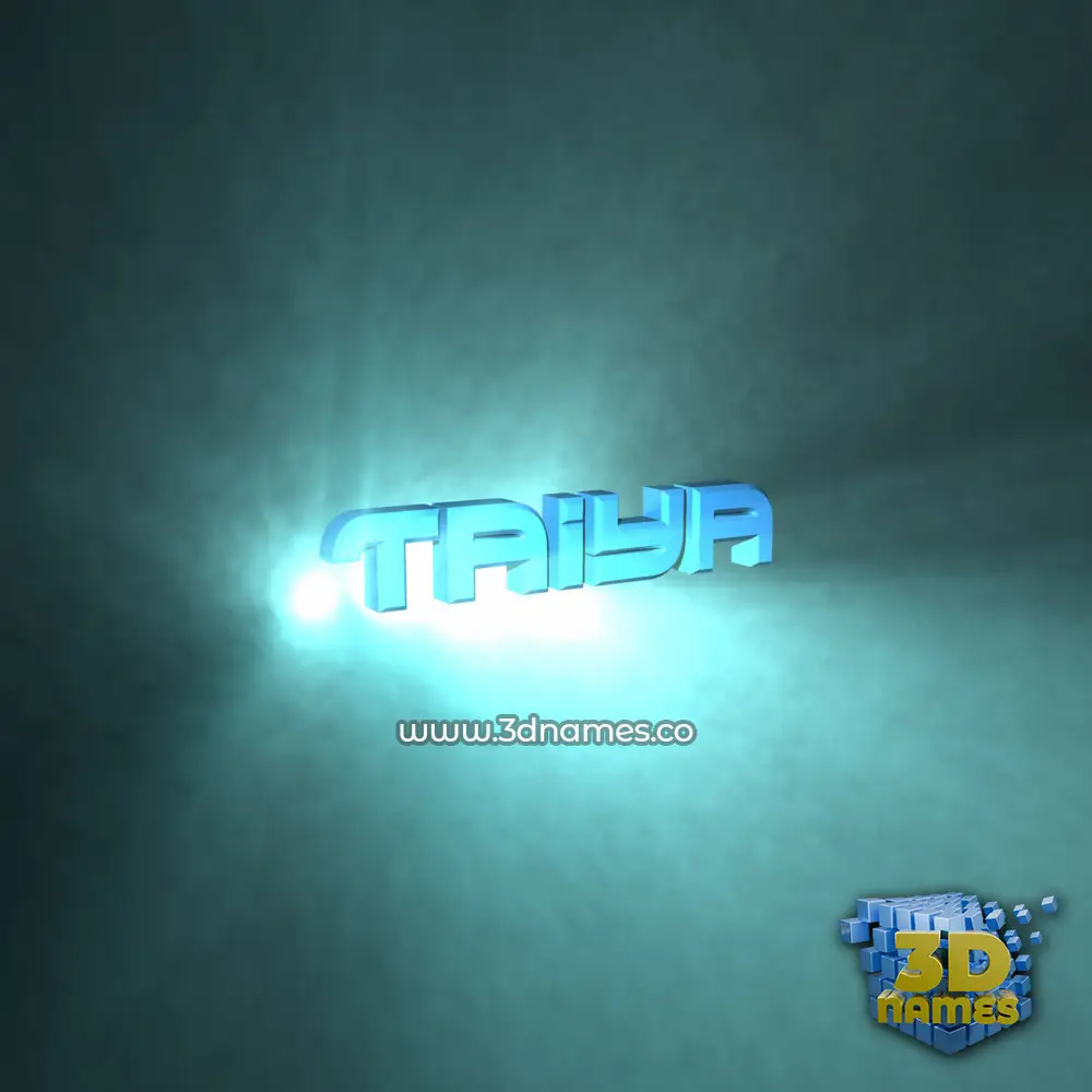 taiya in Light Shine style - 3D name wallpaper
