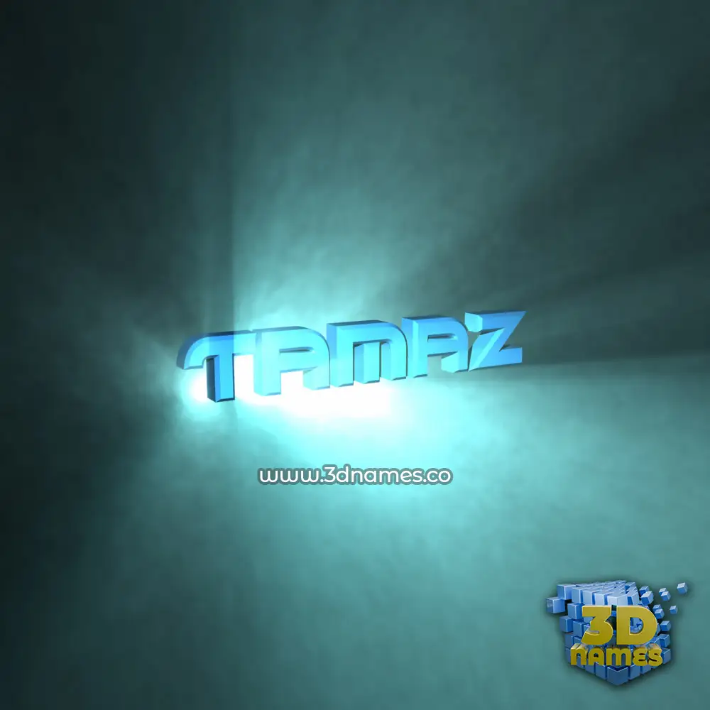 tamaz in Light Shine style - 3D name wallpaper