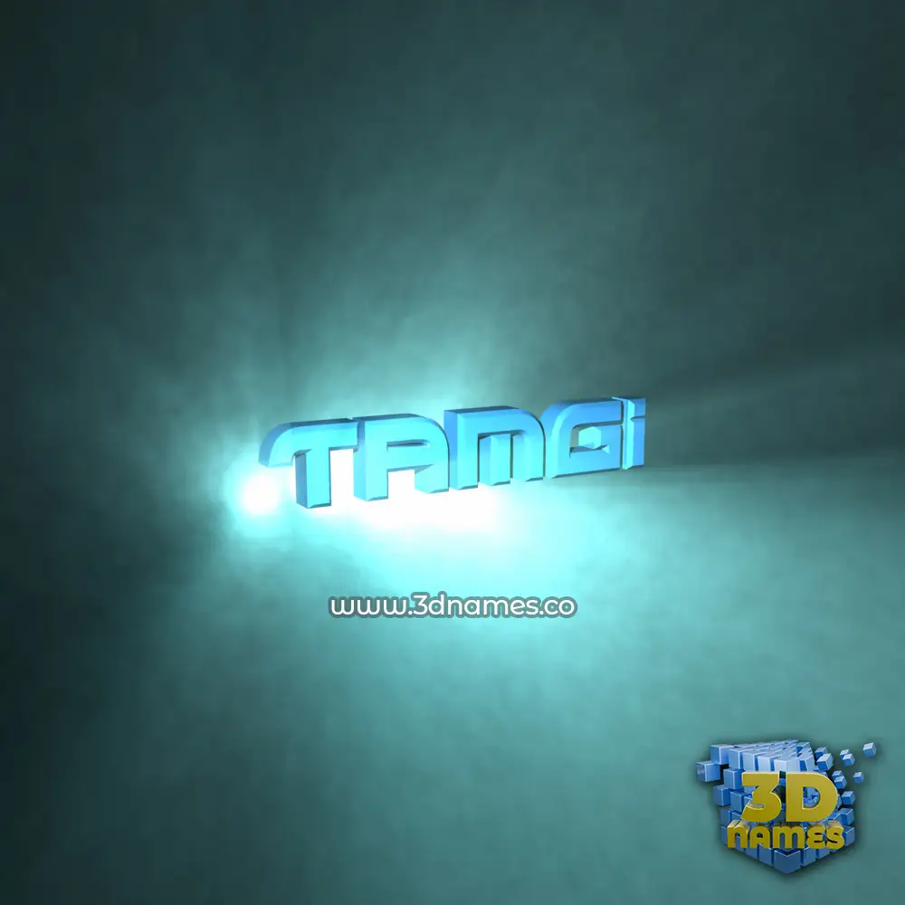 tamgi in Light Shine style - 3D name wallpaper