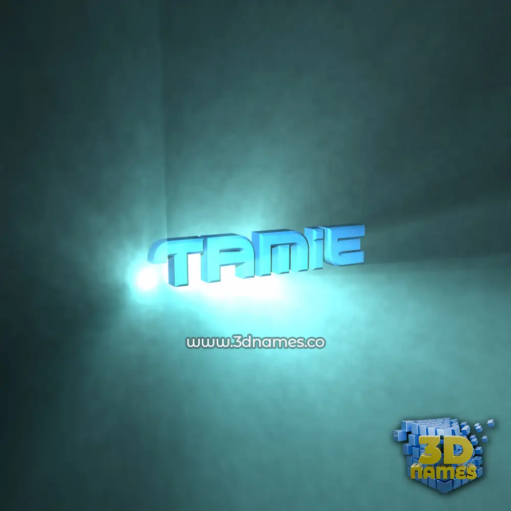 tamie in Light Shine style - 3D name wallpaper