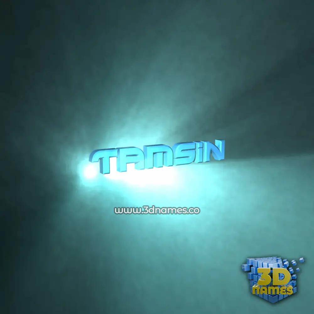 tamsin in Light Shine style - 3D name wallpaper
