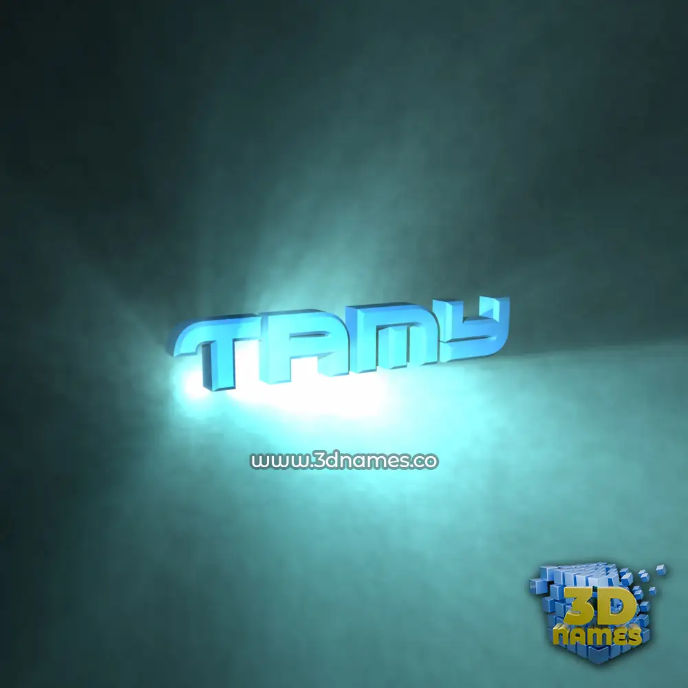 tamy in Light Shine style - 3D name wallpaper