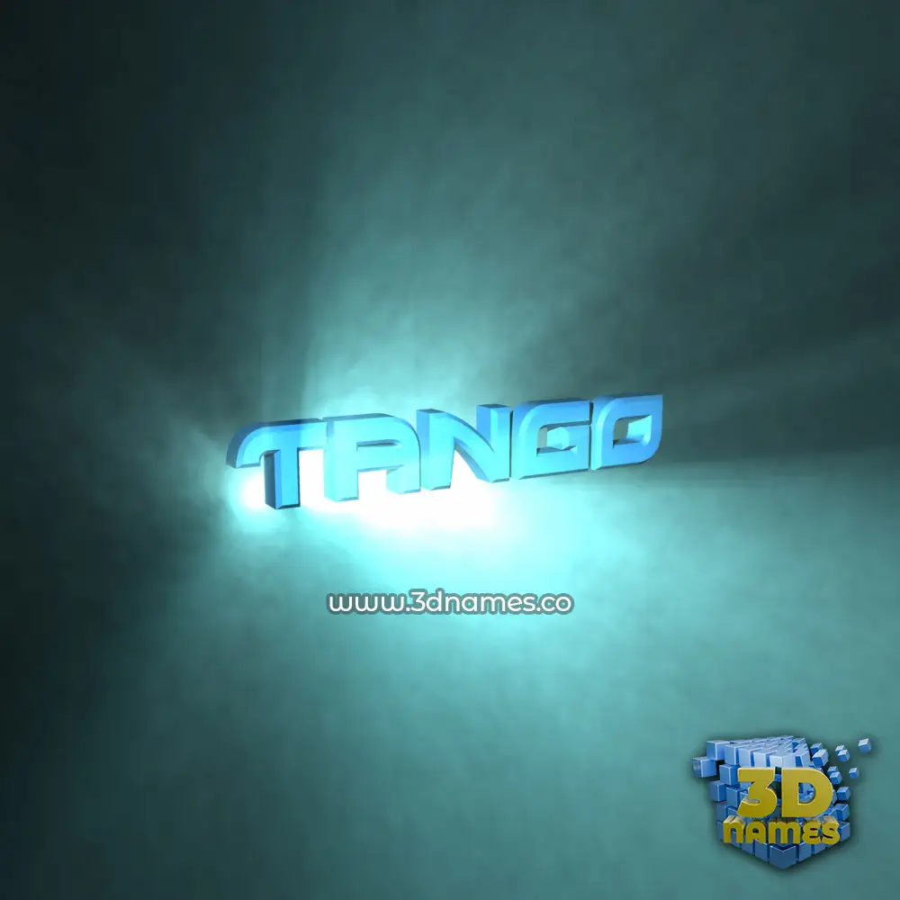 tango in Light Shine style - 3D name wallpaper