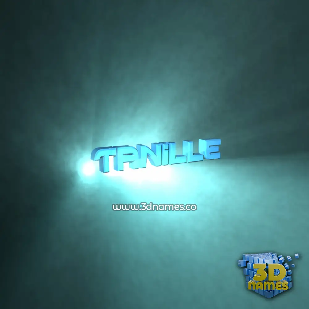 tanille in Light Shine style - 3D name wallpaper