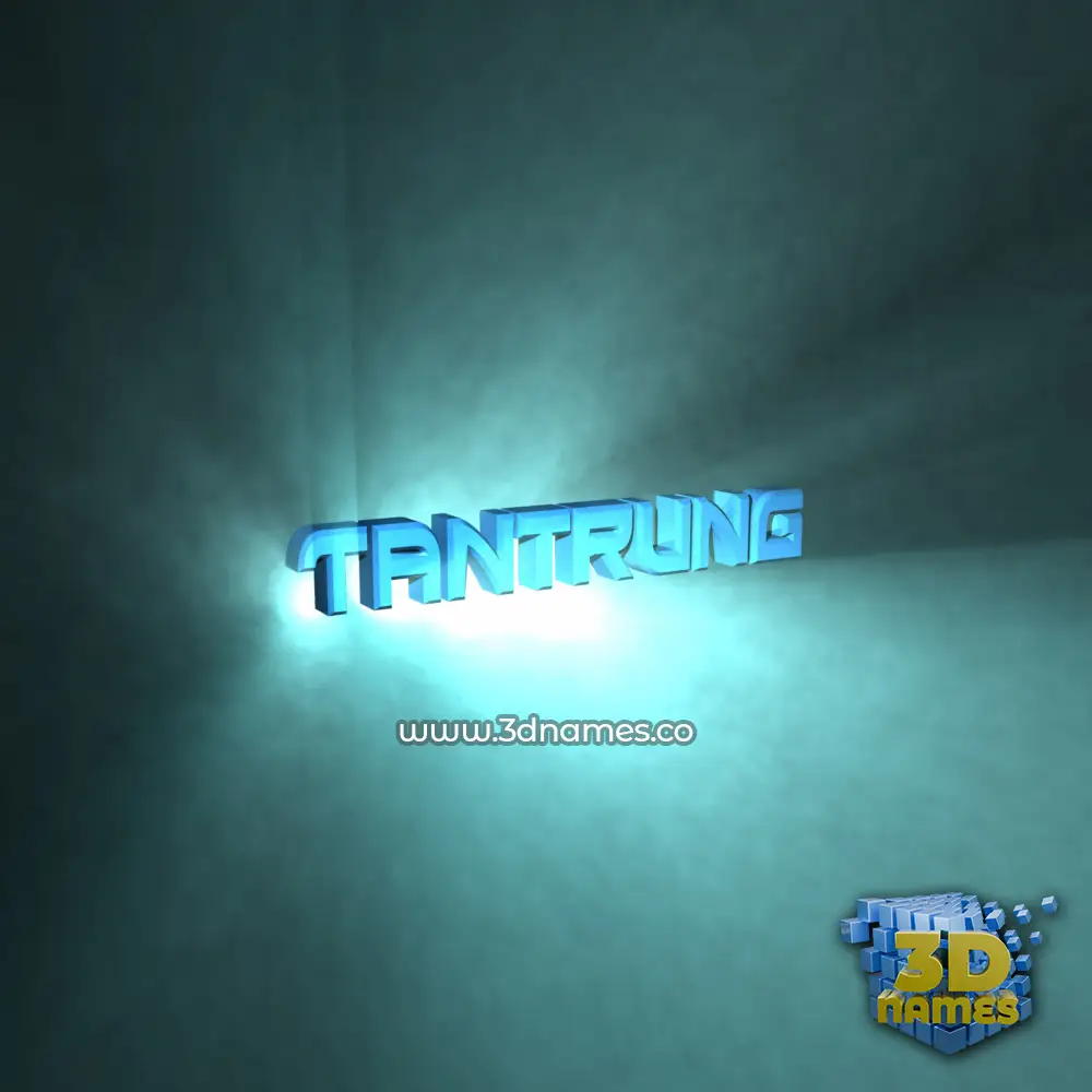 tantrung in Light Shine style - 3D name wallpaper