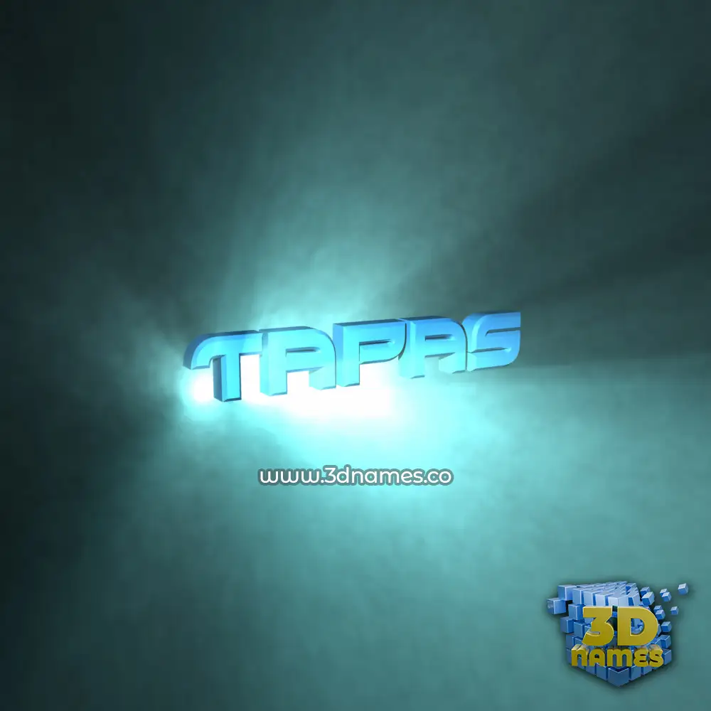 tapas in Light Shine style - 3D name wallpaper