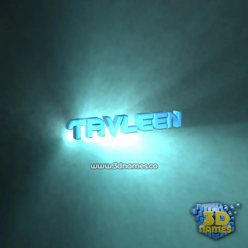 tavleen in Light Shine style - 3D name wallpaper
