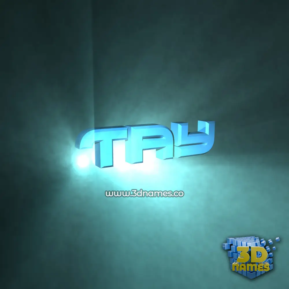 tay in Light Shine style - 3D name wallpaper