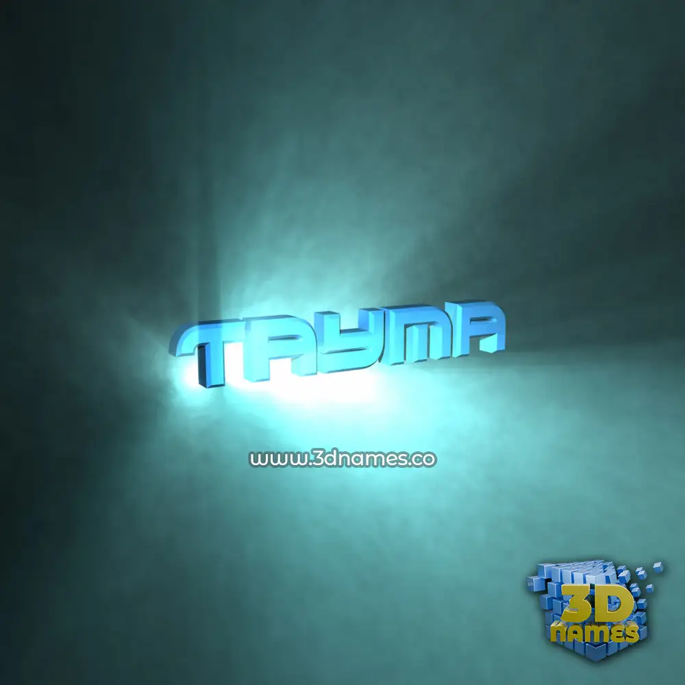 tayma in Light Shine style - 3D name wallpaper