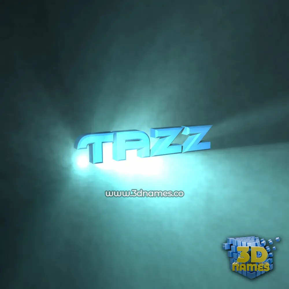 tazz in Light Shine style - 3D name wallpaper