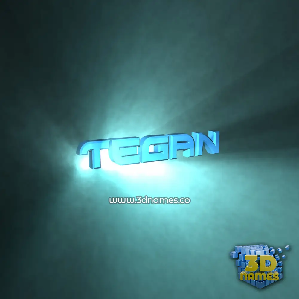 tegan in Light Shine style - 3D name wallpaper