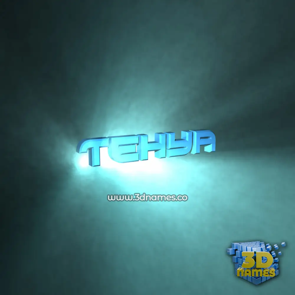 tehya in Light Shine style - 3D name wallpaper