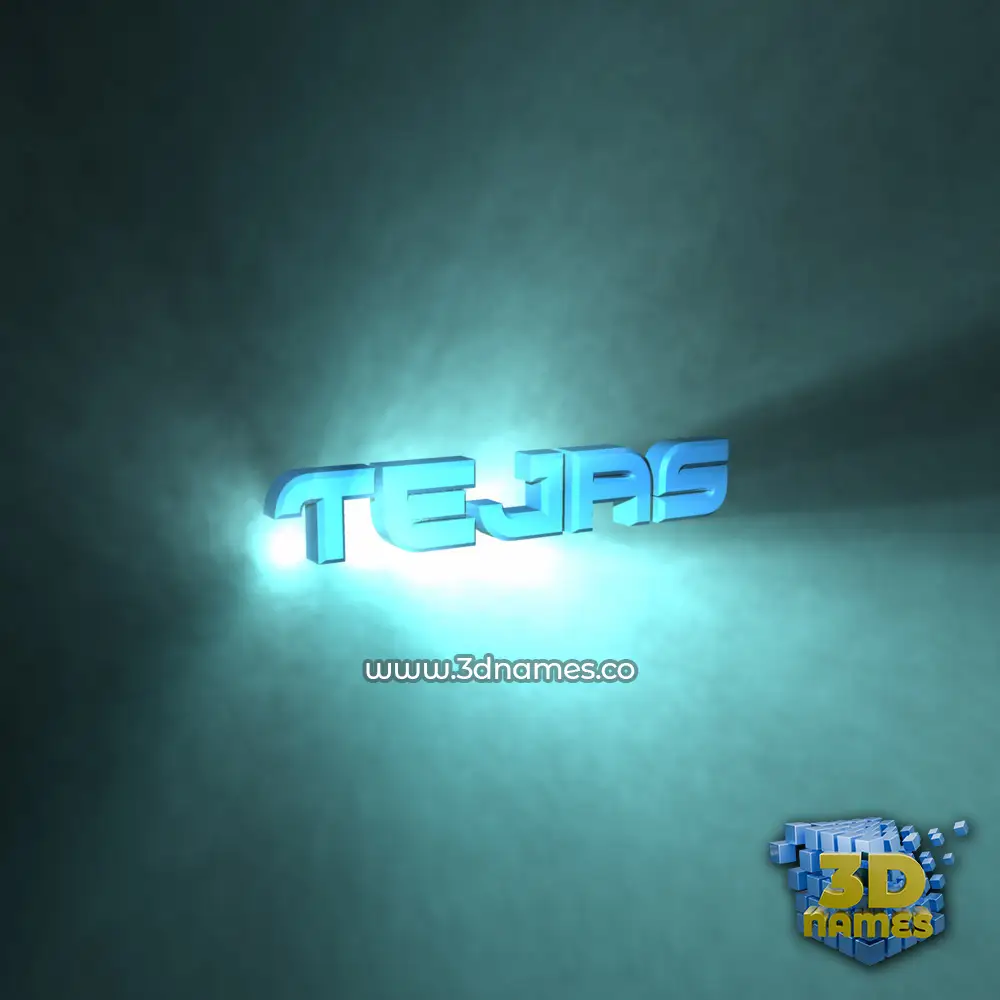 tejas in Light Shine style - 3D name wallpaper