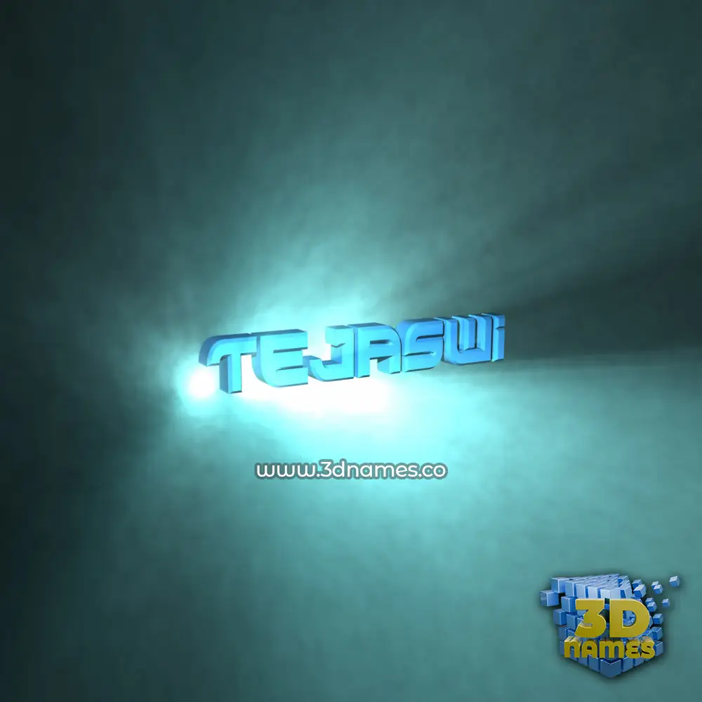 tejaswi in Light Shine style - 3D name wallpaper