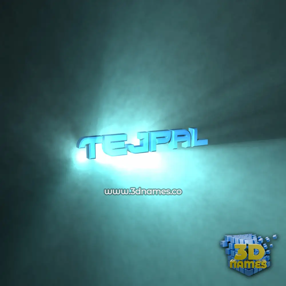 tejpal in Light Shine style - 3D name wallpaper