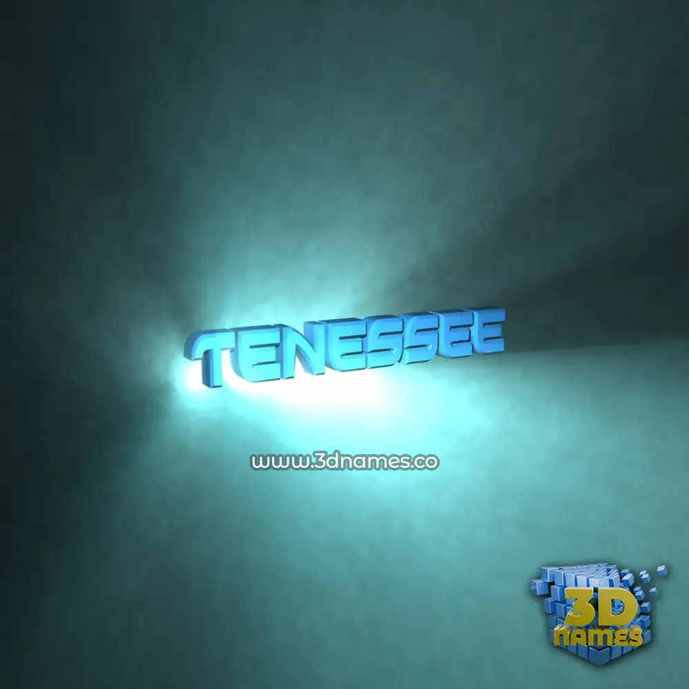 tenessee in Light Shine style - 3D name wallpaper