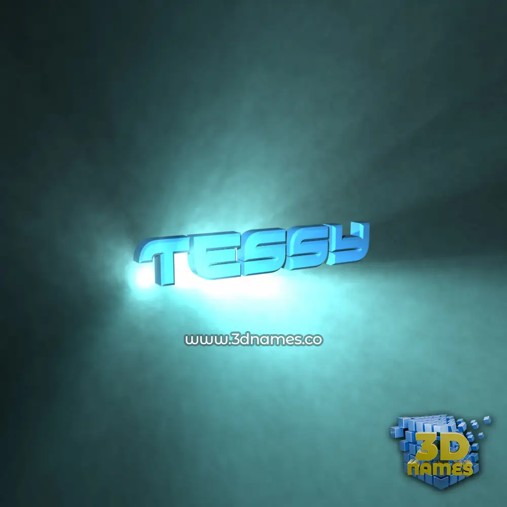tessy in Light Shine style - 3D name wallpaper