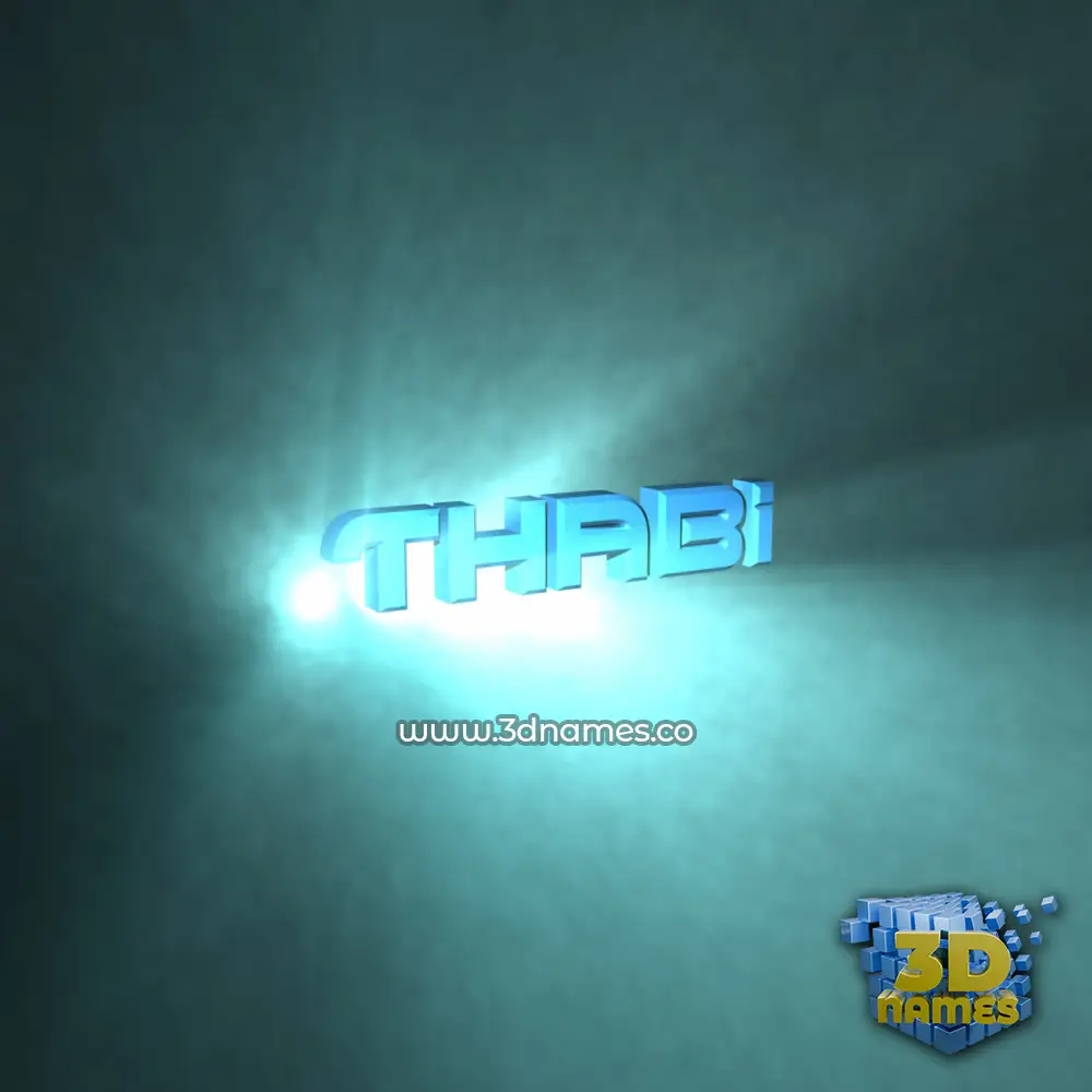 thabi in Light Shine style - 3D name wallpaper