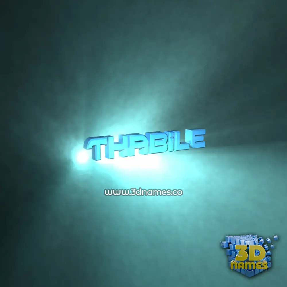thabile in Light Shine style - 3D name wallpaper