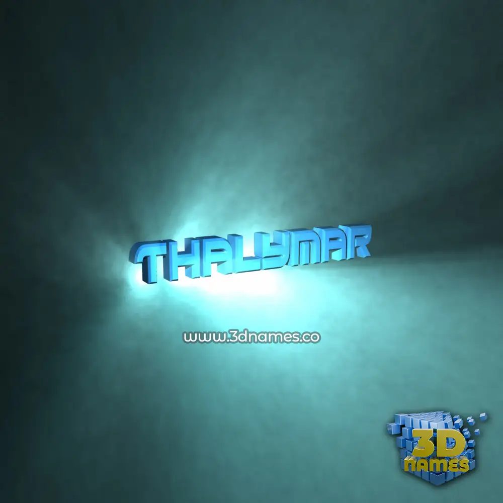 thalymar in Light Shine style - 3D name wallpaper